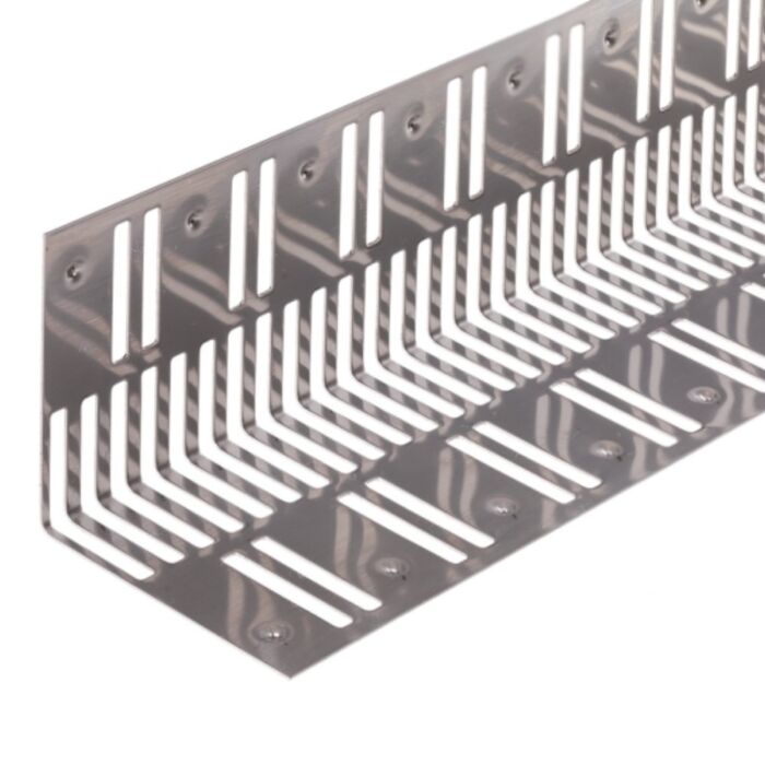 Tilmar Ventistrip RVS ventilatieprofiel 40 x 40 mm