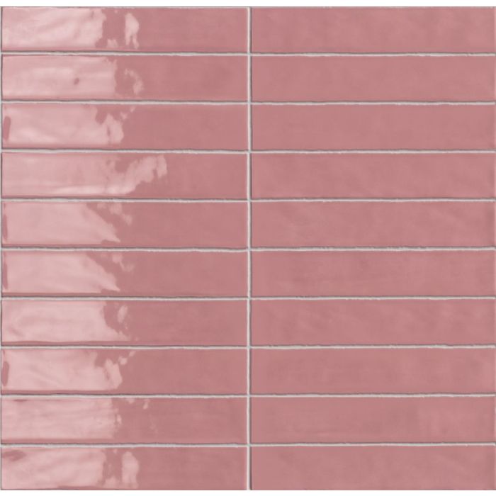 Rooskleurige muurtegels