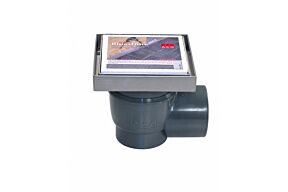 ACO Bluestone Inox Vloerafvoerput HORIZONTAAL