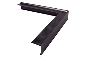 Roval Dakrand Buitenhoek 60 x 64 mm RAL 9005