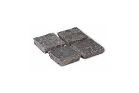 Raja Black Indische Kalksteen Natuurruw 14 x 14 