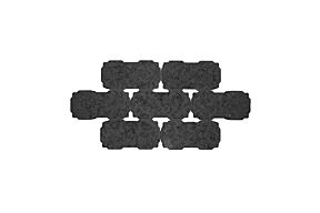 Betonklinker Waterpasserend Zwart 22 x 11 x 6 cm (10,73 m²)