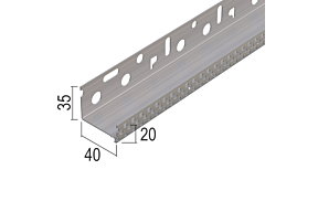 Aluminium sokkelprofiel