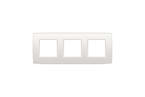 NIKO "Original White" drievoudige afdekplaat horizontaal 71 mm