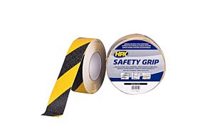 HPX Anti-Slip tape Zwart / Geel 50 mm / 18 m