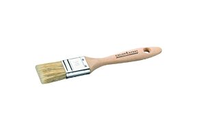 Platte verfborstel 30mm FSC hardhout rood