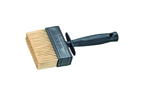 Blokborstel 100 x 30 mm wit haar kunststof handgreep