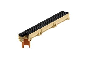 ACO Euroline 100 Microgrip afvoergoot 100 cm met uitloop &Oslash;110 mm
