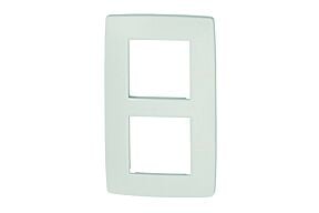 NIKO "Original White" tweevoudige afdekplaat verticaal 60 mm
