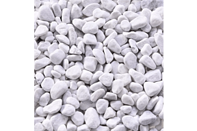 Bianco Carrara Rond 7/15 siersteentjes graf