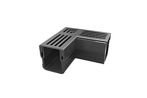 Stardrain mini zwart hoekstuk