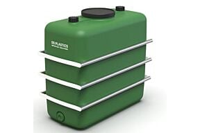 Watertank 1100L bovengronds met staalbanden