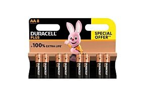 Duracell Alkaline Plus AA-batterijen Duracell Alkaline Plus AA-batterijen