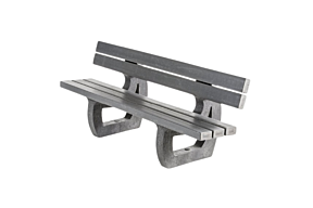 Ecoo Parkbank met leuning L200 cm