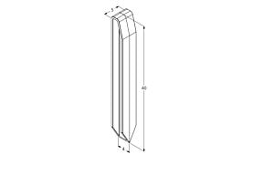 Ecoplanc Edge Straight Verbindingsstuk 40 cm