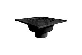 PVC Klokput 30x30 zwart
