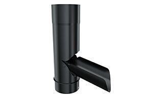 Metigla Dakgoot #15 Aanpasbare afvoervoet - Ø125/88 mm [RAL 9005]