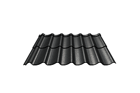 Metigla Stalen Dakplaat Clas 760 x 1190 mm [RAL 9005 Structuur Zwart]