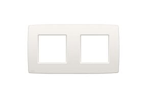 NIKO "Original White" tweevoudige afdekplaat horizontaal/verticaal 71 mm