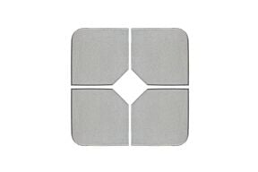 Parasolvoet Beton Zwart 46 x 46 x 6 cm 