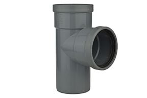PVC T-stuk 2x gemoft