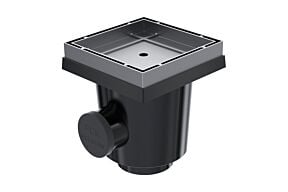 Star Point Afvoerput STONE Grijs 20 x 20 cm (Ø75/110 mm)