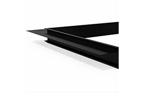 Roval Dakrand Binnenhoek 60 x 64 mm RAL 9005