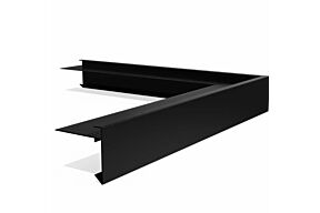 Roval Dakrand Buitenhoek 60 x 64 mm RAL 9005