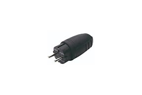 Stekker Rubber Zwart