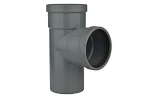 PVC T stuk 2 x mof