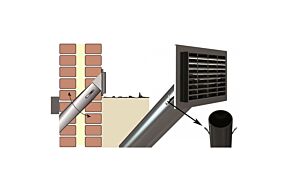 Tilmar T050 Renovatiekoker wit rooster 13 x 9 cm