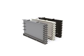 Stootvoegrooster "T120-5" PVC 95 x 50 x 10 mm