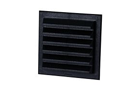 Tilmar Fresh ABS-buitenmuurrooster zwart
