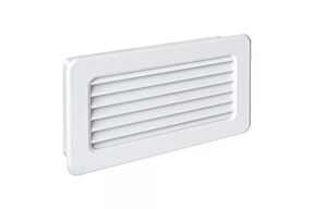 Tilmar rechthoekig ABS inbouwrooster met flens