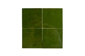 Marokkaanse Zelliges n°23 Vert Imperial 10 x 10 x 1,2 cm