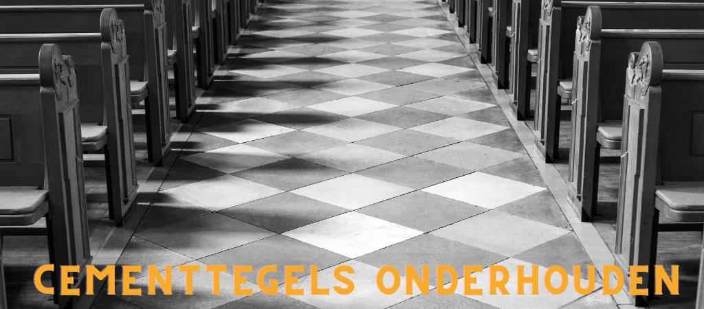 Reinigen, beschermen en onderhouden van cementtegels