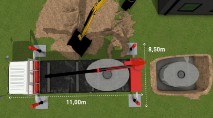 instructions de pose pour cuves de récupération d'eau de pluie en béton