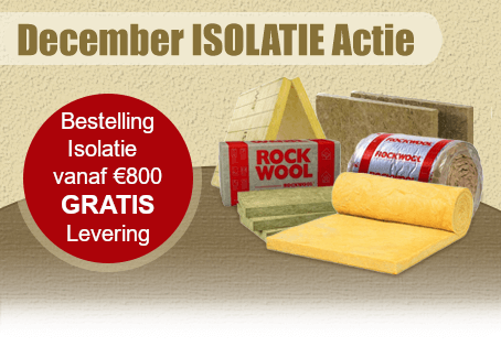 december isolatie actie gratis levering