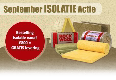 gratis verzending isolatie september actie
