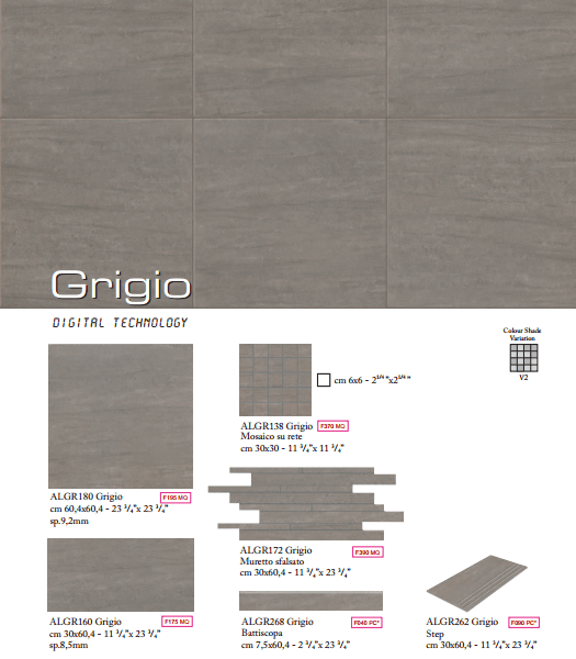 Faro Alpi Grigio 60 X 60 Cm /11.68m² LOT #41 -Tegels & Vloeren alpi grigio